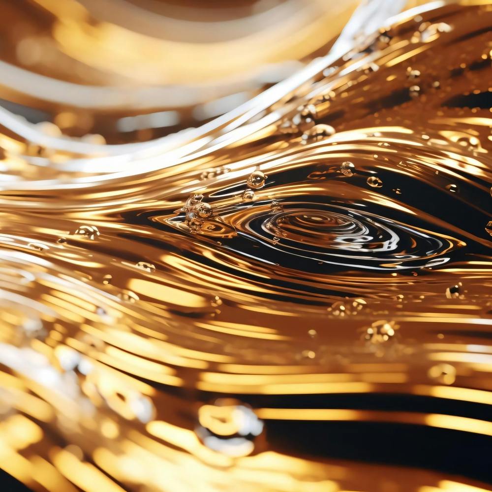 Gold Water Ripples