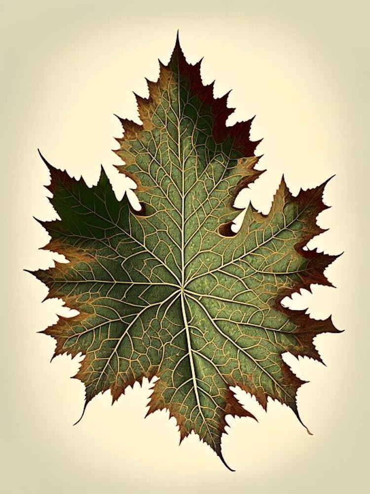 Maple Leaf Vintage Botanical 3