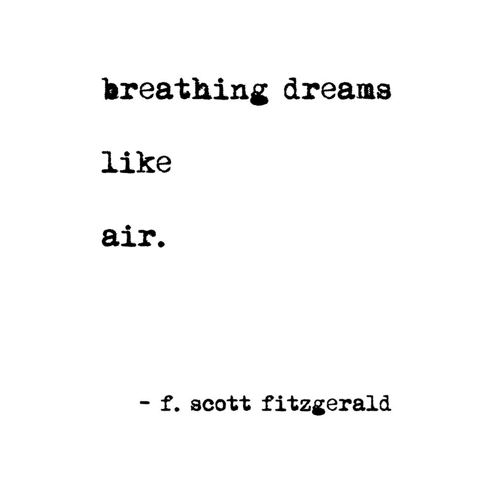 Breathing Dreams By Scott Fitzgerald Square