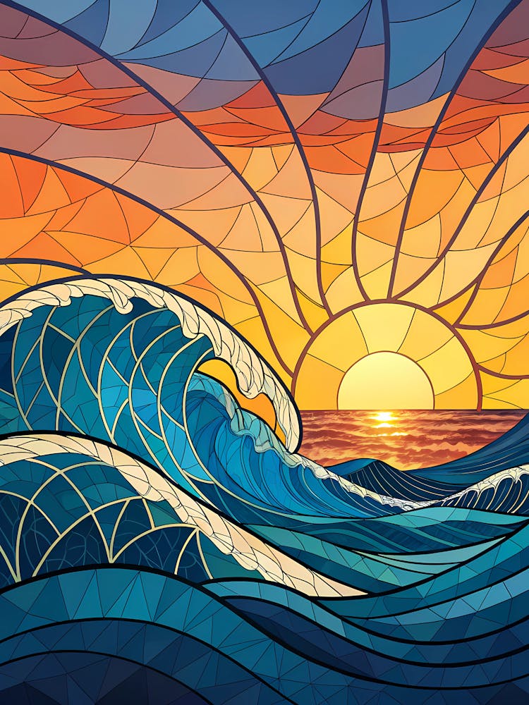 Sunset Over The Ocean 37