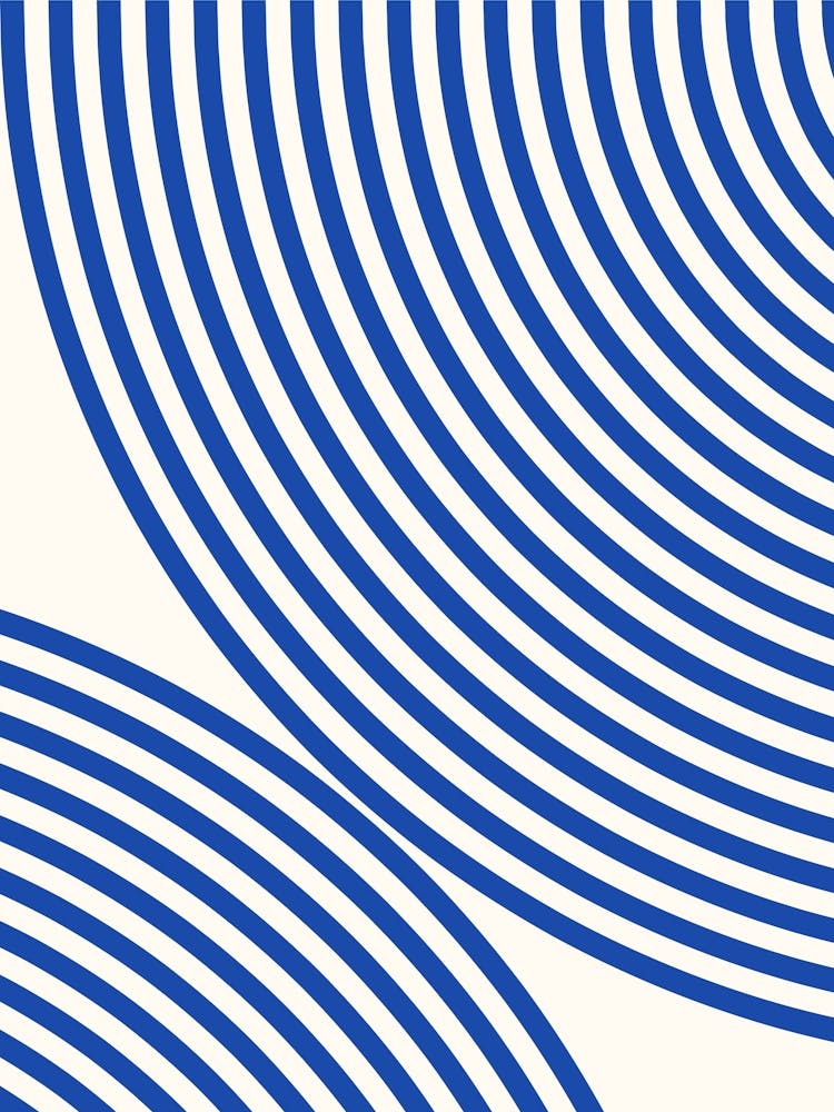 Blue Wavy Lines 3