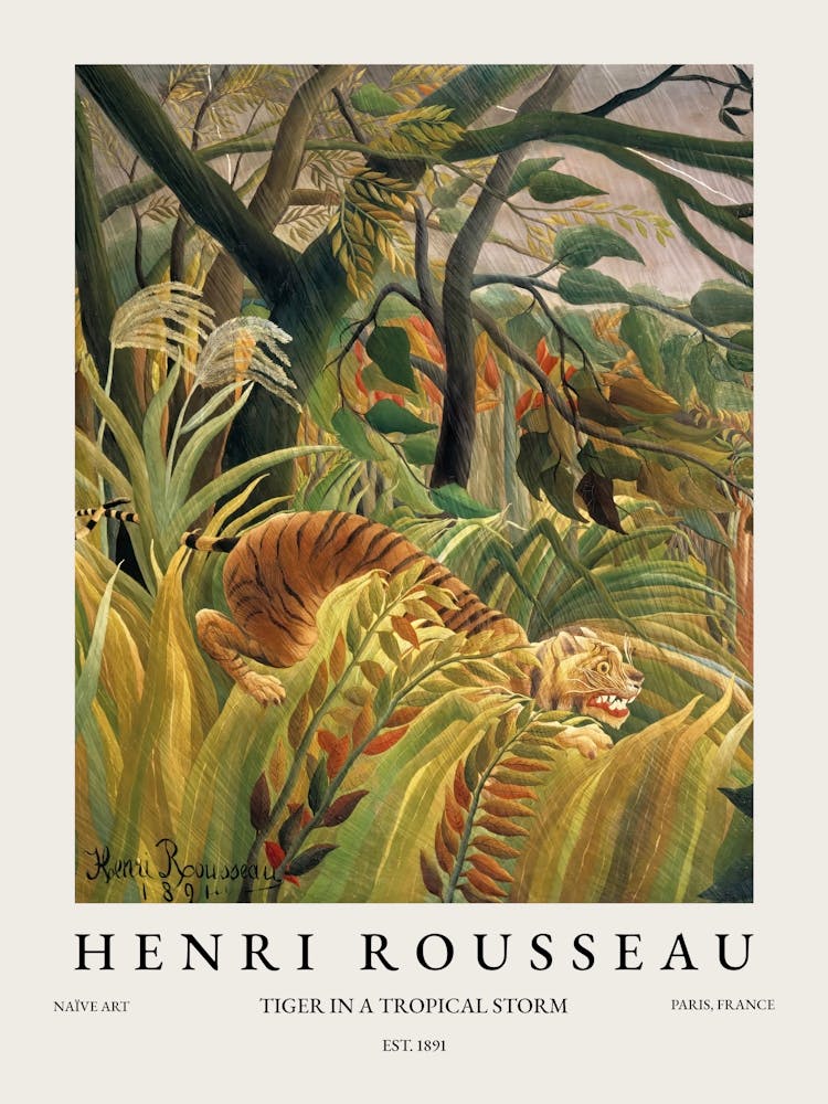 Henri Rousseau Tiger In A Tropical Storm