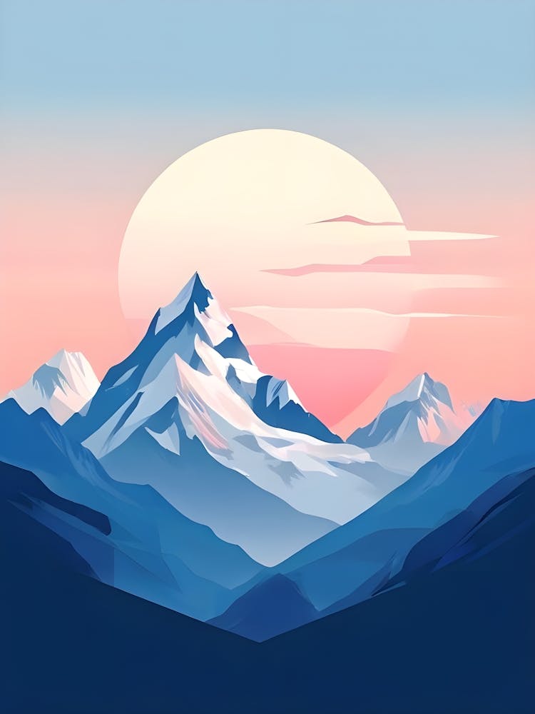 Mountains At Sunset