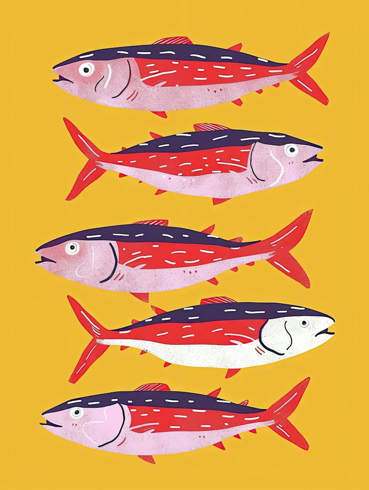 Abstract Aquatics Fish Poster