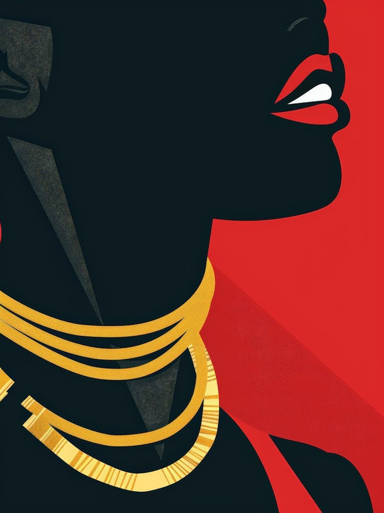 Black Woman Canvas Print