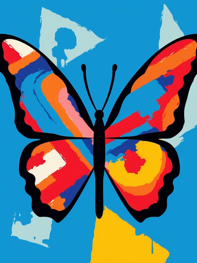 Pop Art Question Mark Butterfly 3