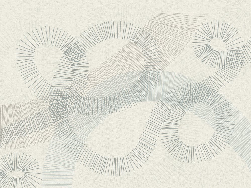 calming essentials Curved Lines denim blue