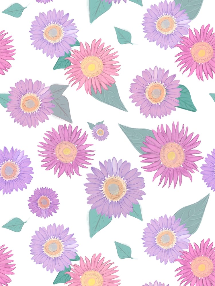Pastel Cute Sunflowers