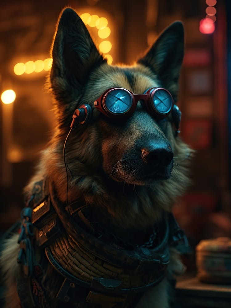 Dog In Goggles