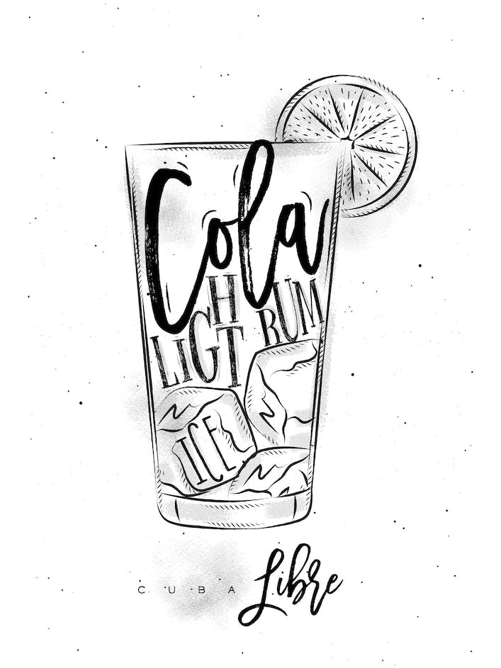 Cuba Libre Cocktail White 