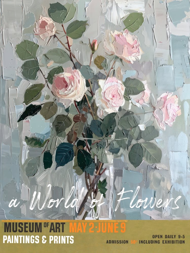 A World Of Flowers, Van Gogh Exhibition Roses 3
