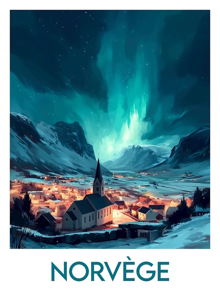 Affiche de voyage Norvège 2