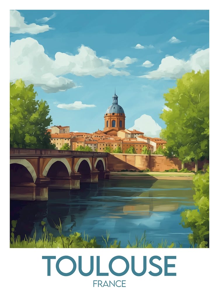 Affiche de voyage Toulouse