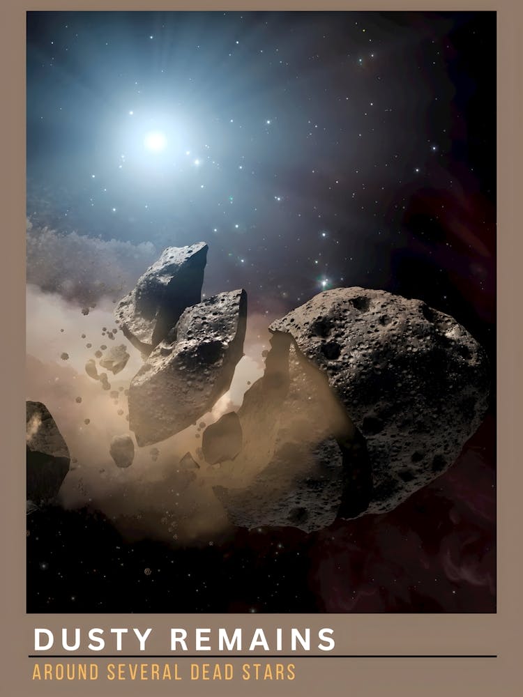 Dusty Remains Around Residual Dead Stars