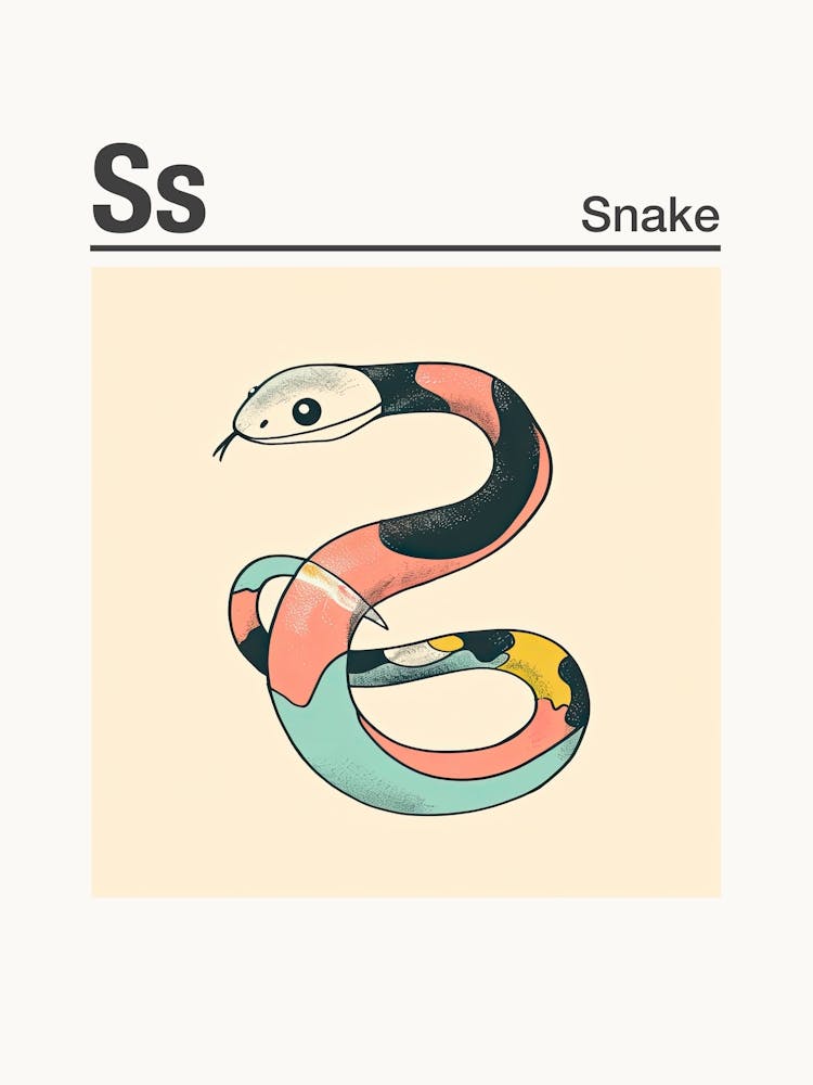Animals Alphabet Snake 3