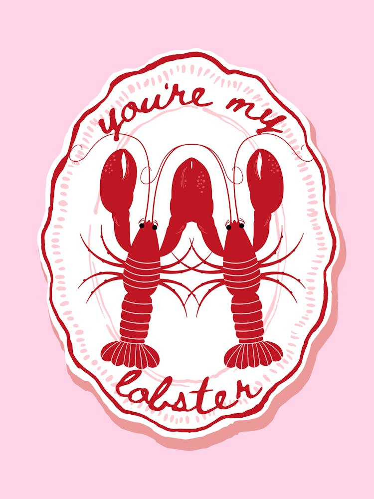 Tu Es Mon Homard | Art de Chambre | Cadeau de Saint-Valentin