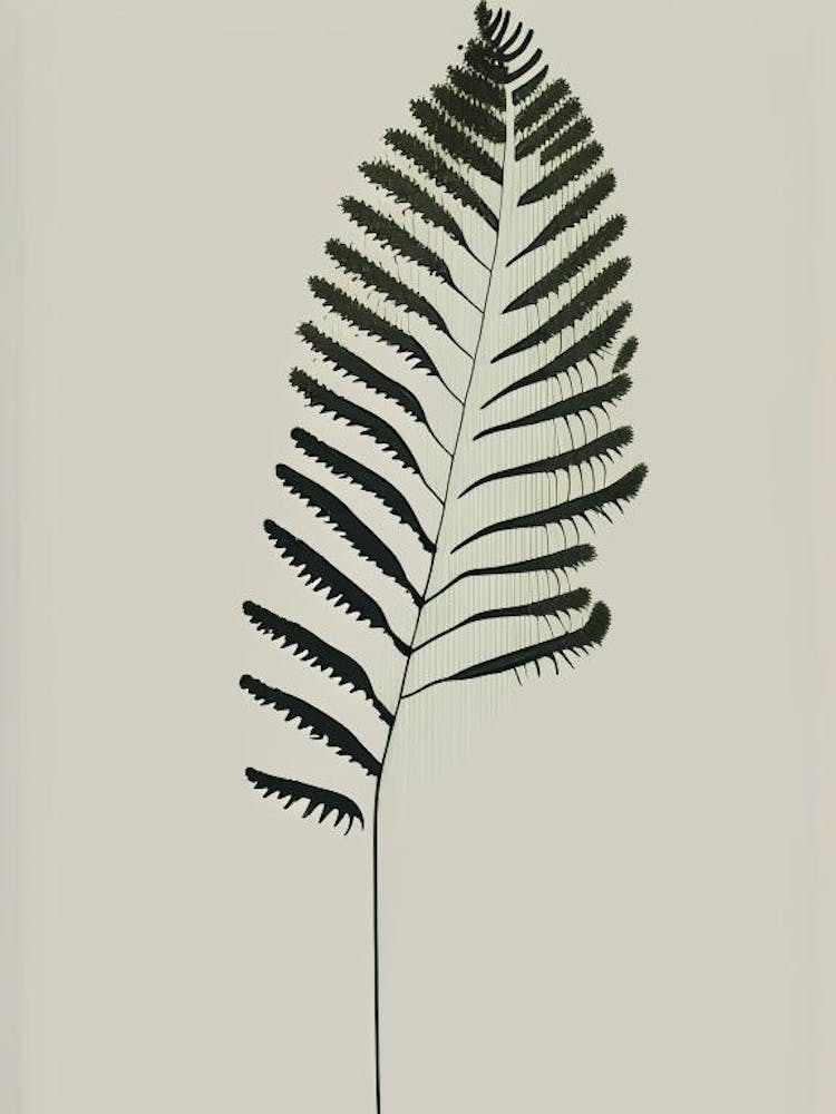 Ostrich Fern Wildflower Simplicity