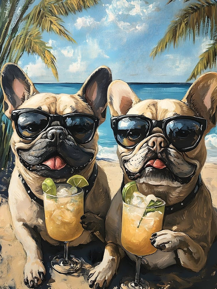 Whimsical Frenchies At The Bar 26