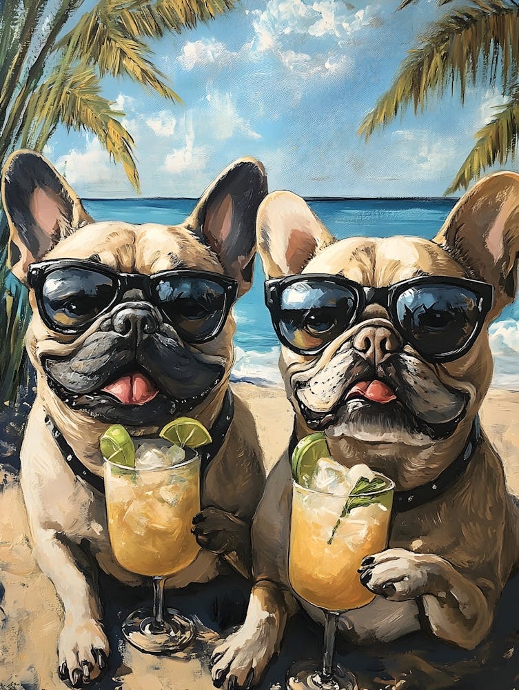 Whimsical Frenchies At The Bar 26