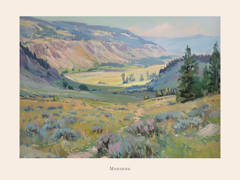 Western Landscapes Montana 2 Poster