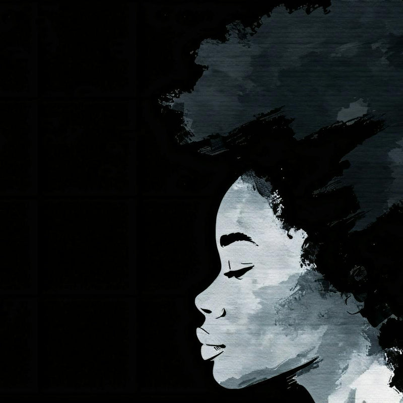 Portrait Of A Woman With Afro Hair