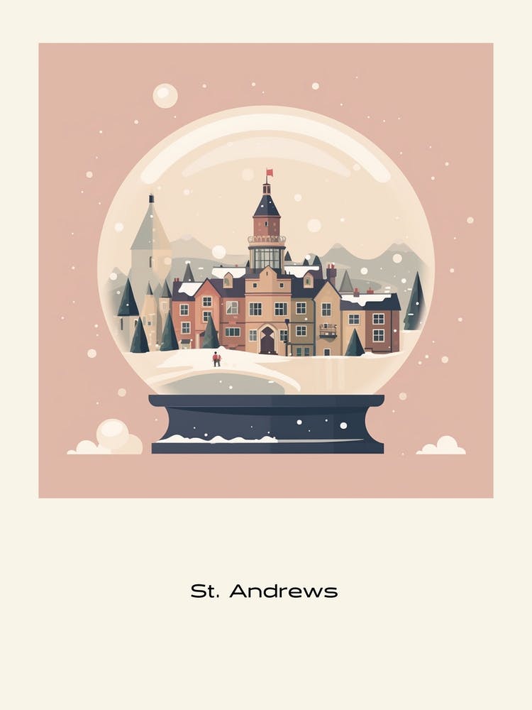 St Andrews United Kingdom 1 Snowglobe Poster
