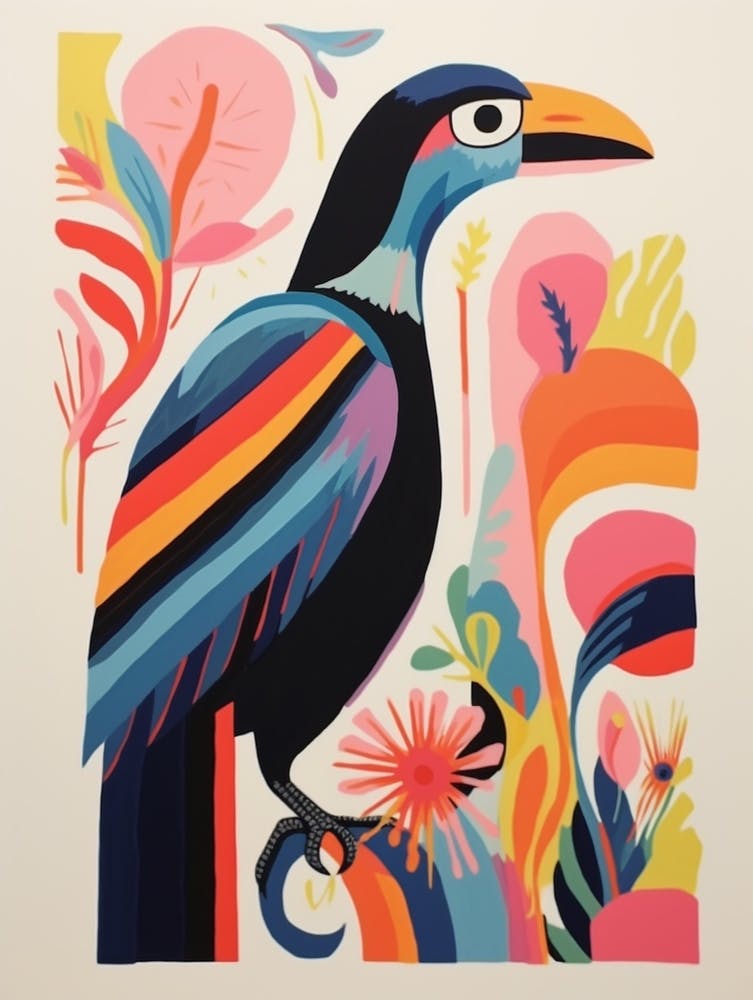 Colourful Scandi Bird California Condor