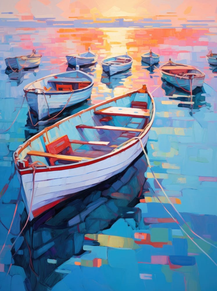 Boats At Sunset 1