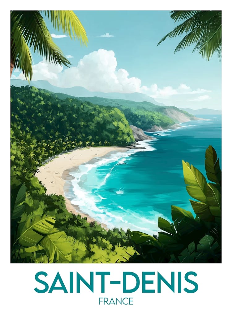 Affiche de voyage Saint Denis