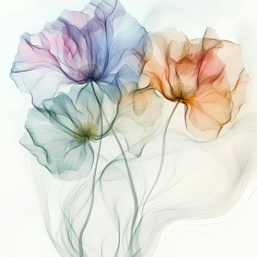 Pastel X Ray Icm Flowers 11 1
