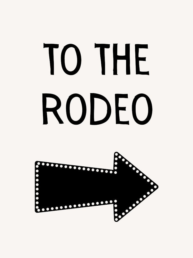 To The Rodeo B&W