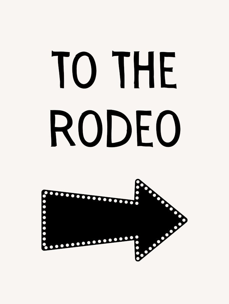 To The Rodeo B&W