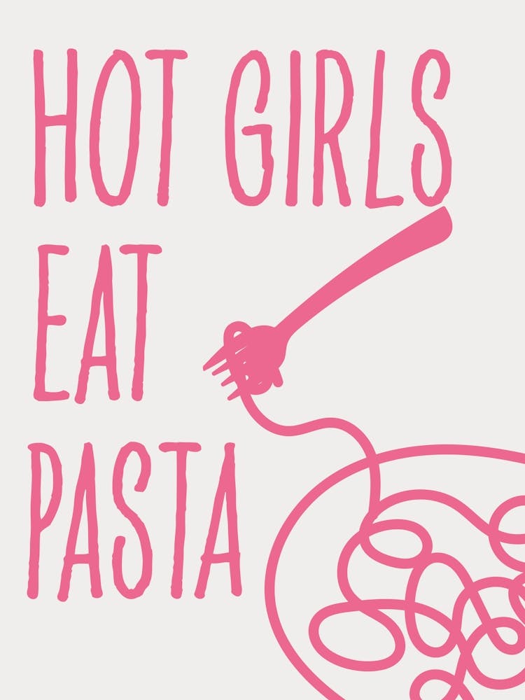 Hot Girls Eat Pasta Pink Kitchen