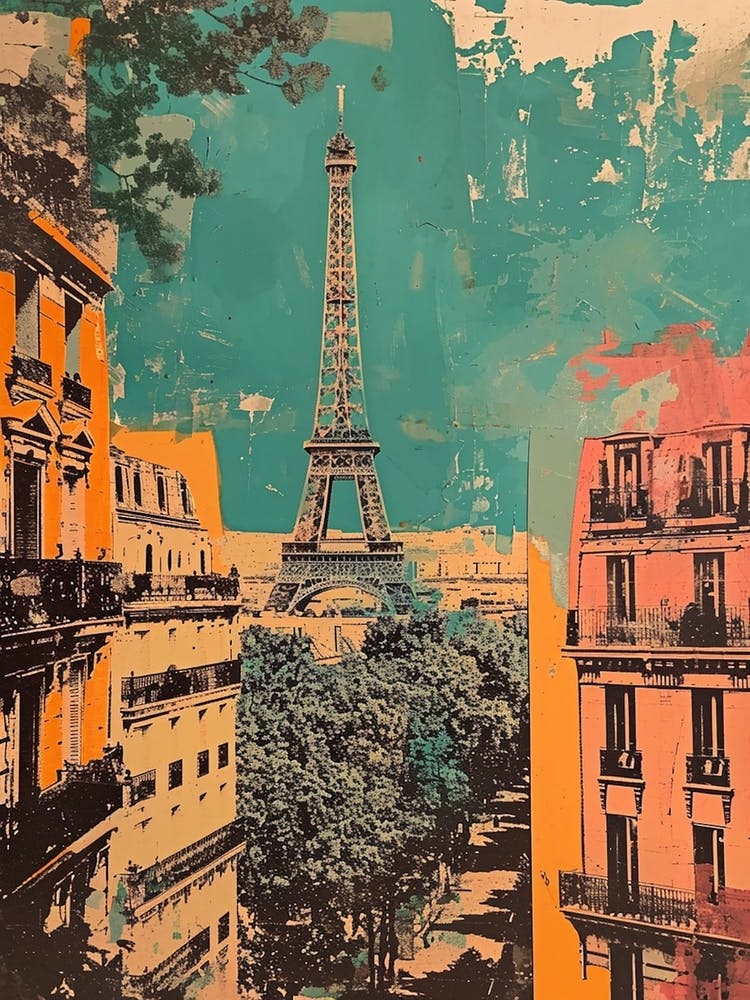 Retro Paris Kitsch Collage 3