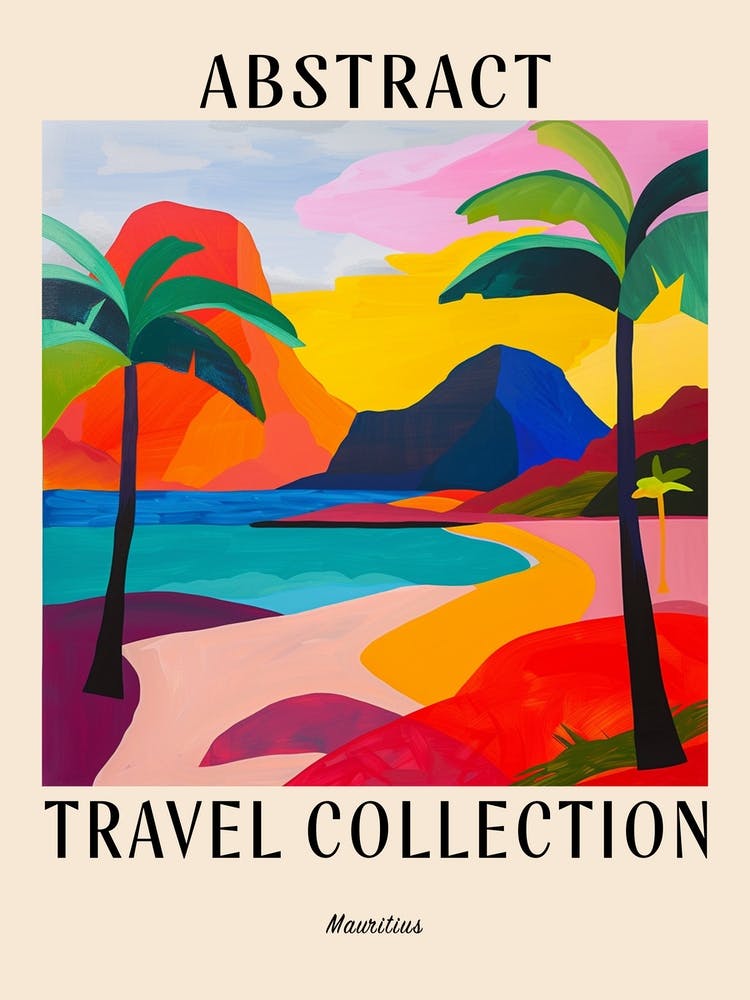 Abstract Travel Collection Poster Mauritius 5