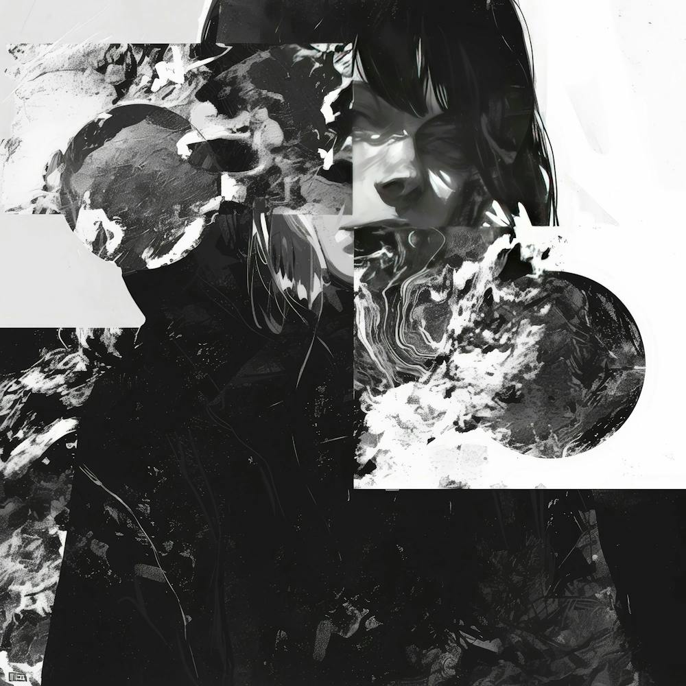 Black And White Image Of A Woman