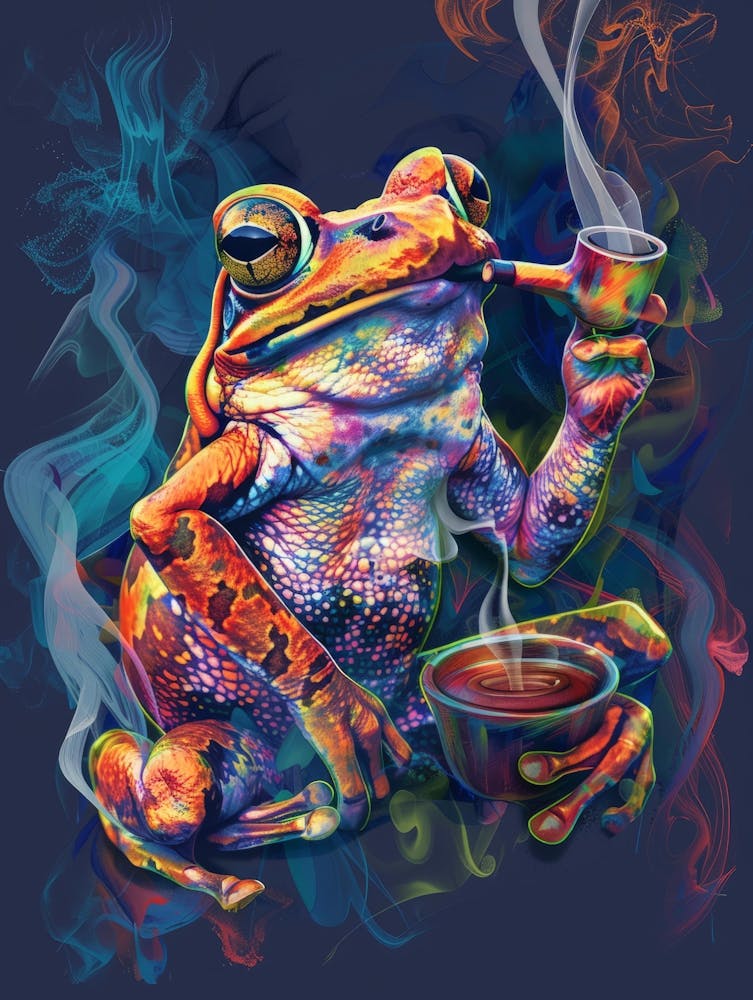 Frog Smoking