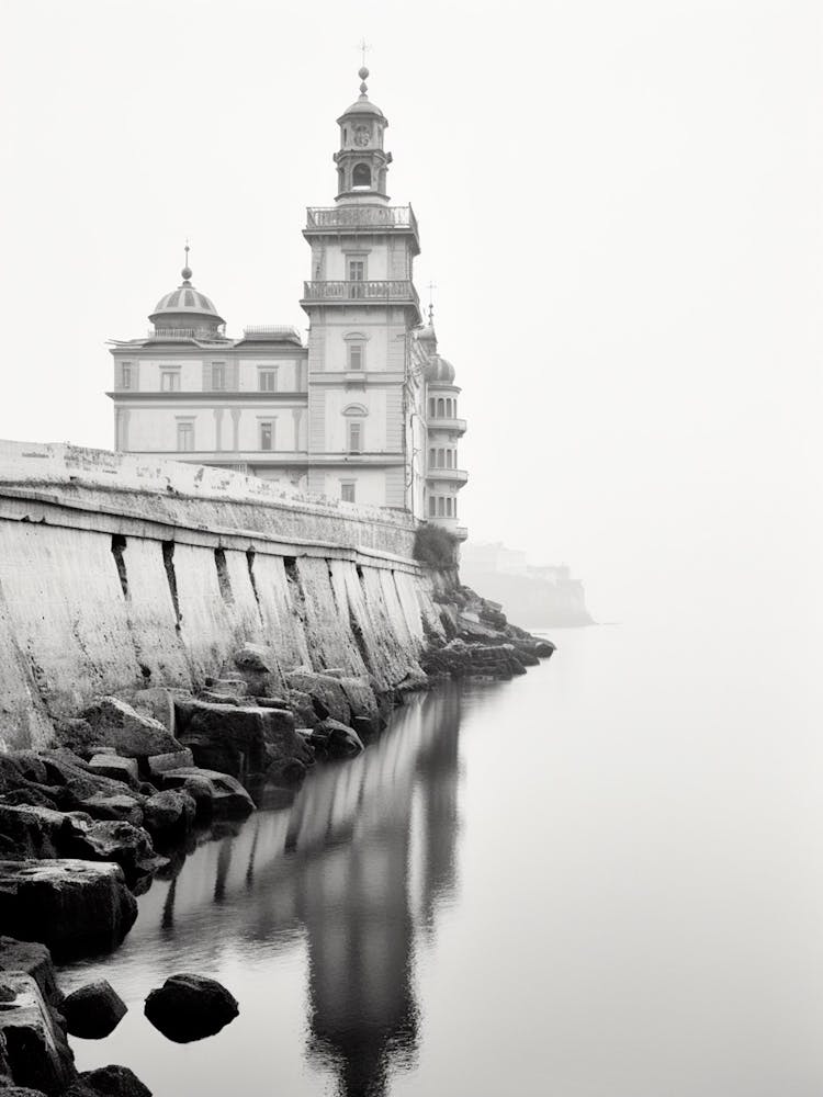Camogli, Italy, Black And White Photography 2