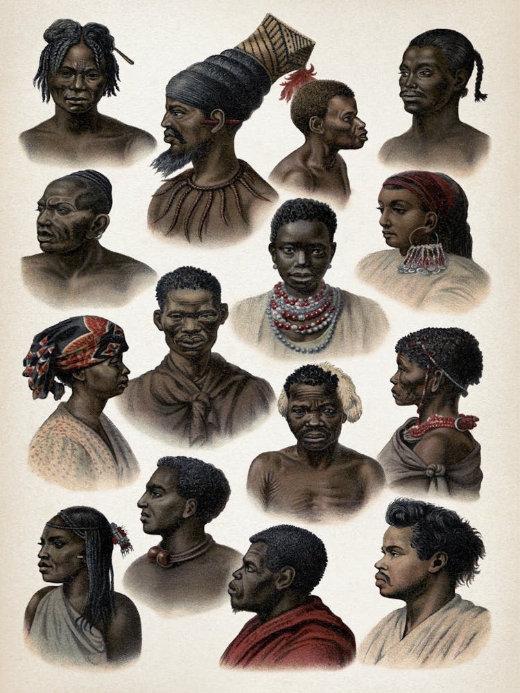 Vintage Meyers 11 Völker Afrikanisch 2