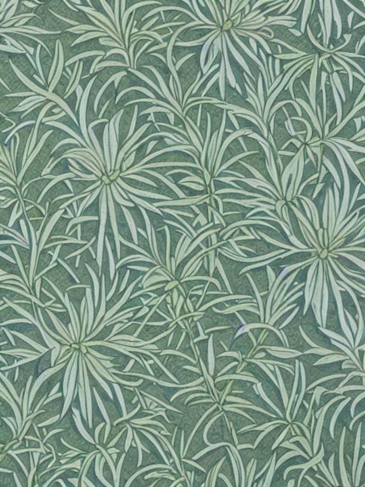 Red Pine 2 tree Vintage Botanical