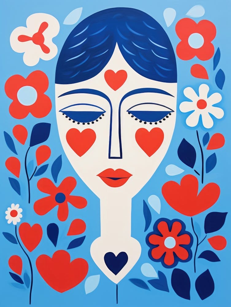 Woman With Flowers 5