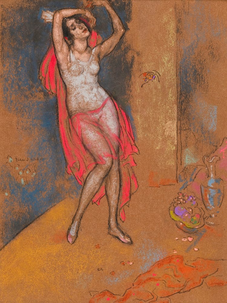 Standing Nude Woman Alice in Wonderland