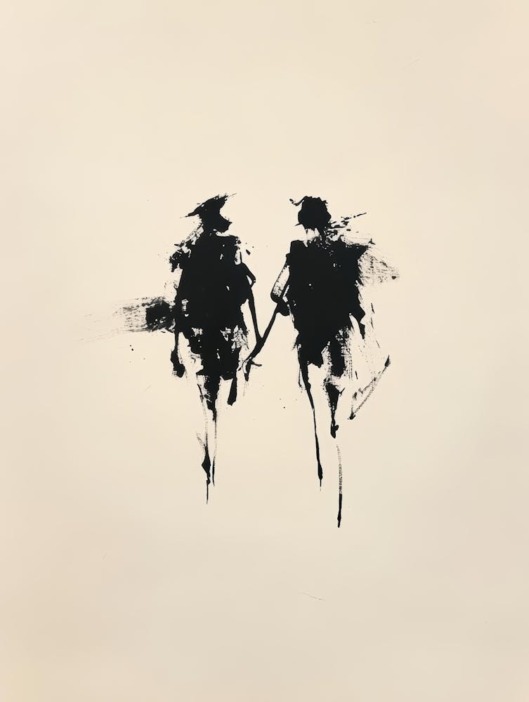 Two People Holding Hands