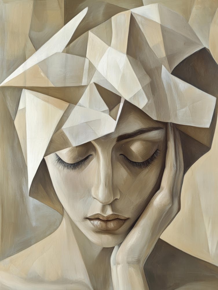 Abstract Woman With A Hat