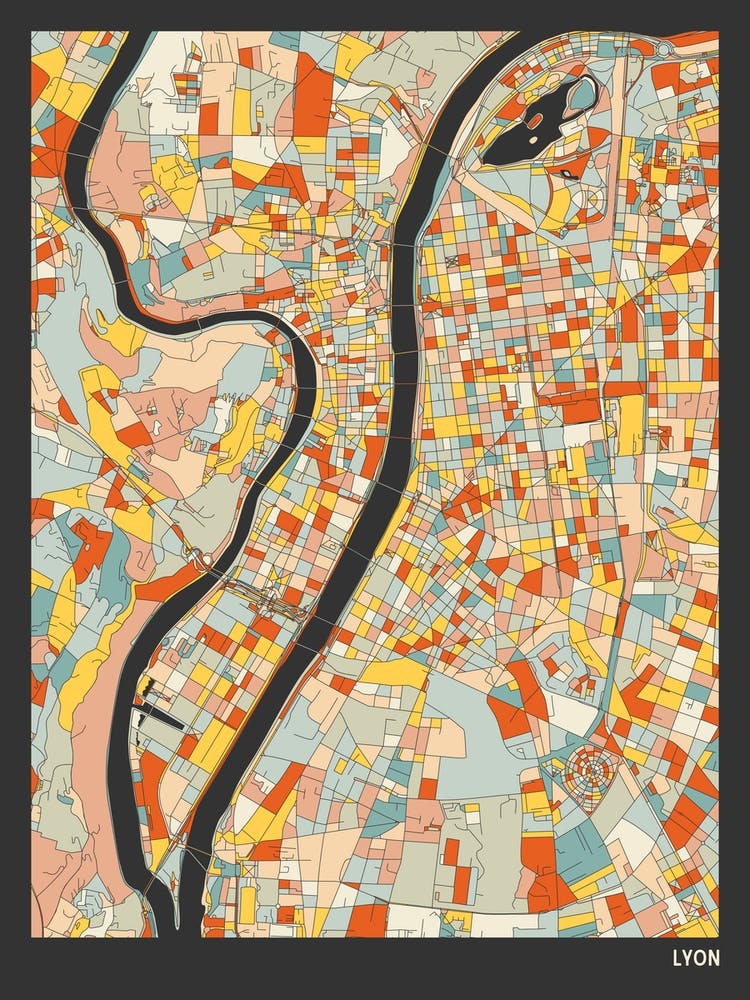 Lyon France Map