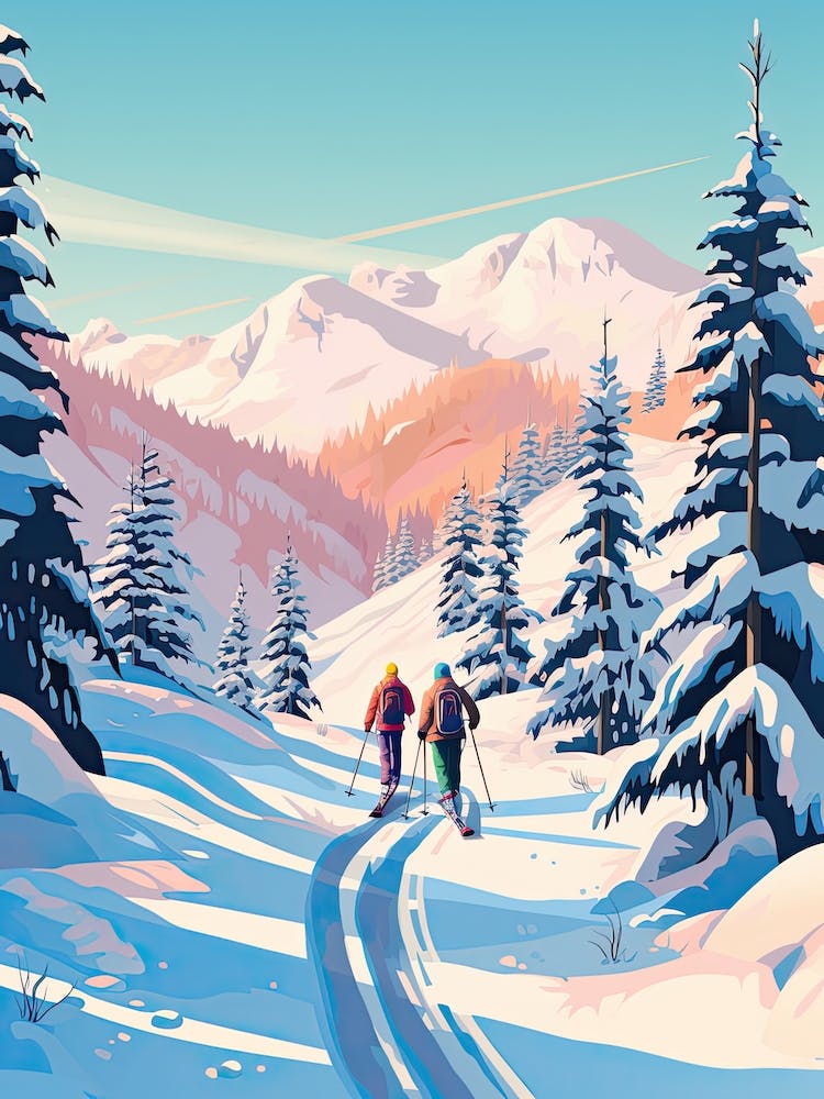 Are In Sweden, Ski Resort Illustration 2