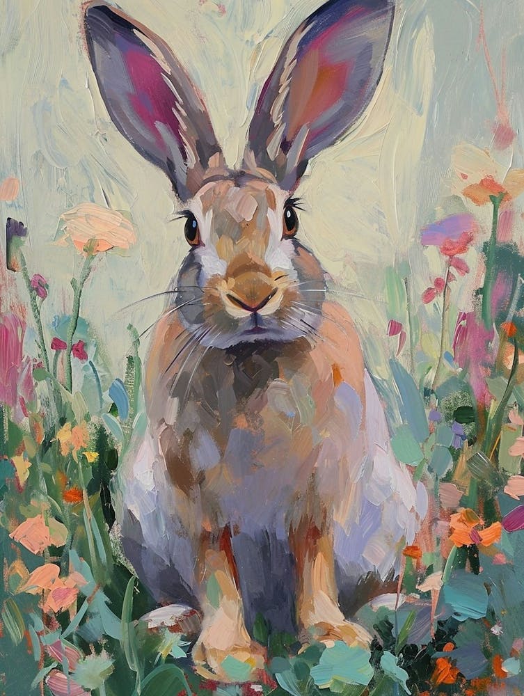 Satin Rabbit Painting 2