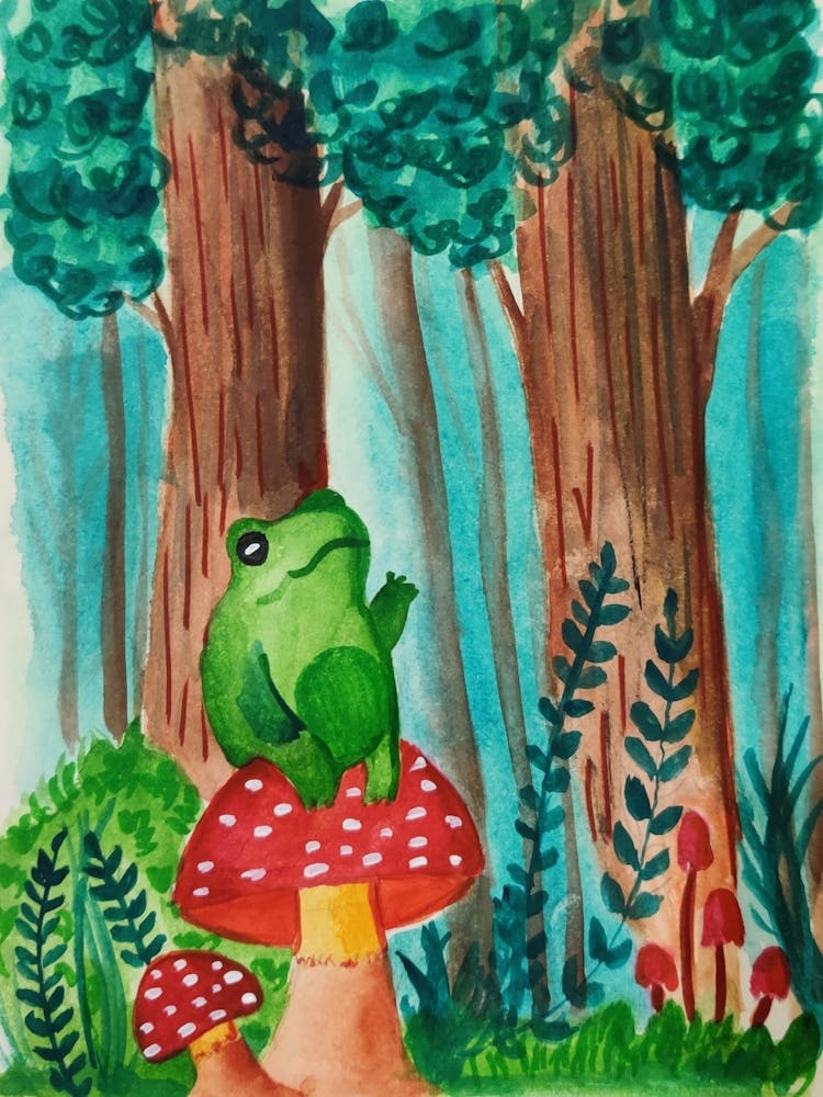 Frog In The Forest
