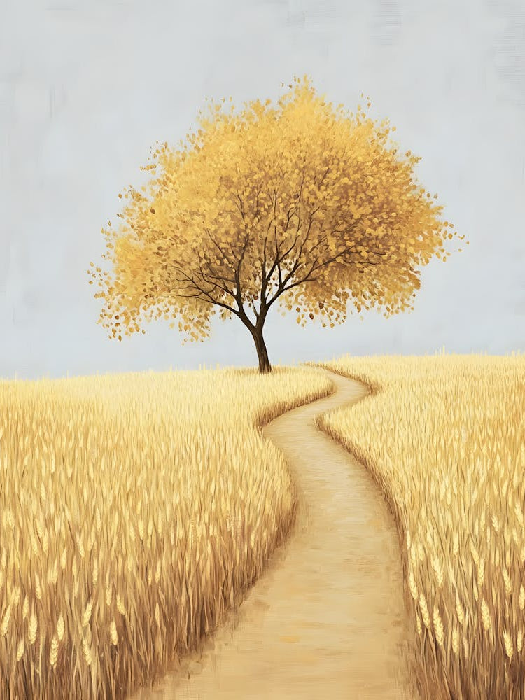 Path To The Tree Canvas Print