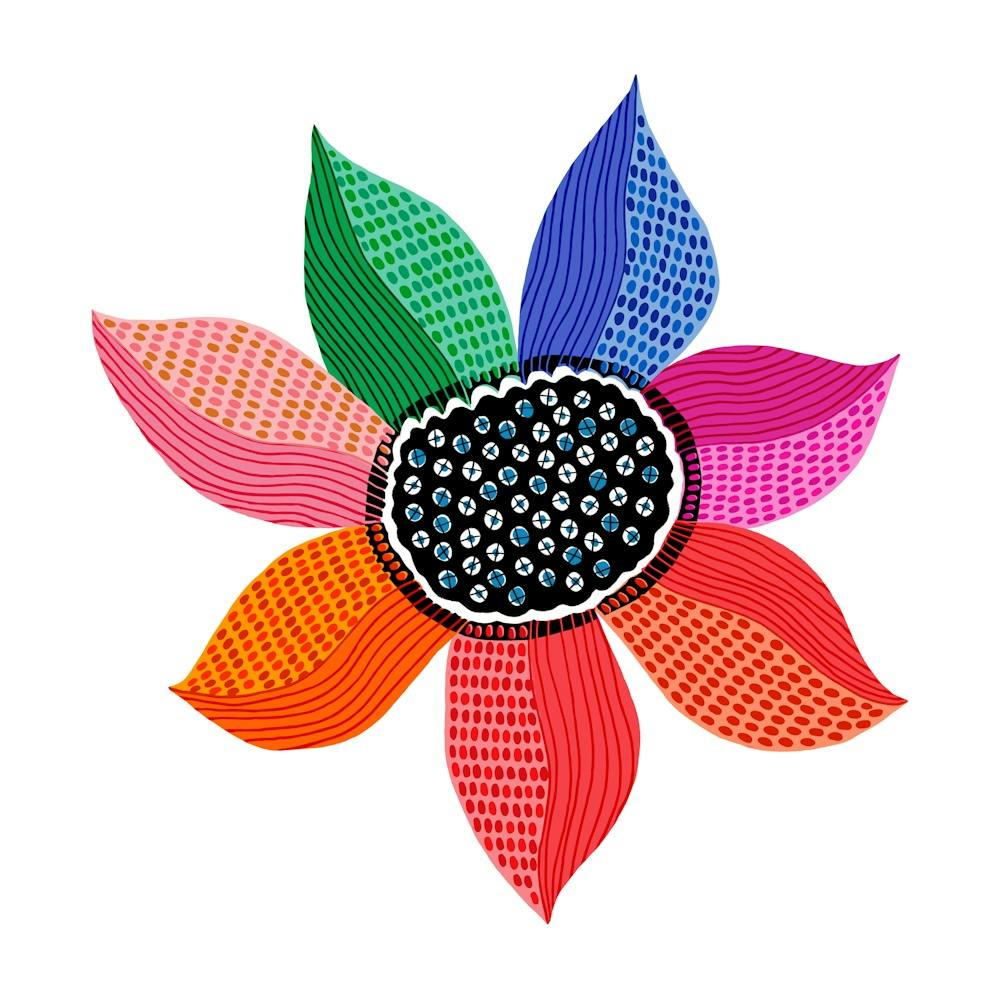 Colorful Paradise Rainbow Flower